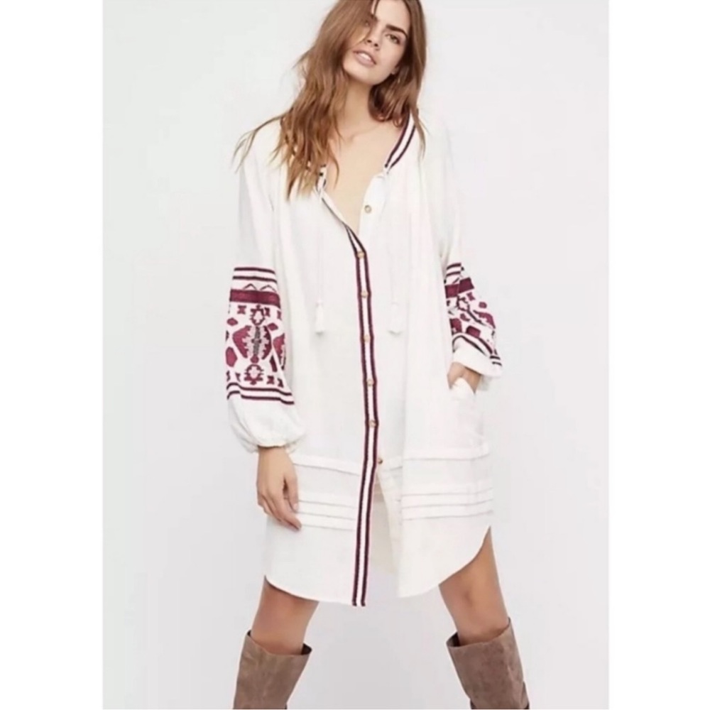 Free People In The Clear Embroidered Dress